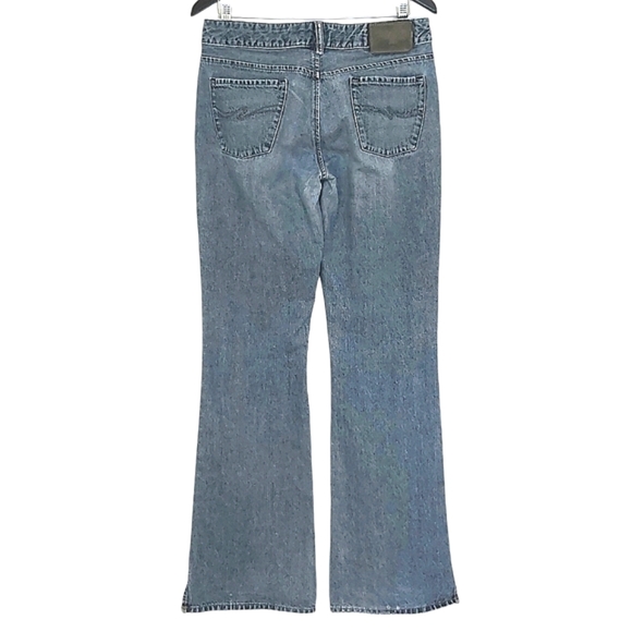 VTG Silver jeans womens long blue boot cut distressed vintage 90s - Picture 2 of 6